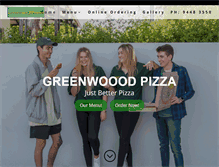Tablet Screenshot of greenwoodpizza.com.au